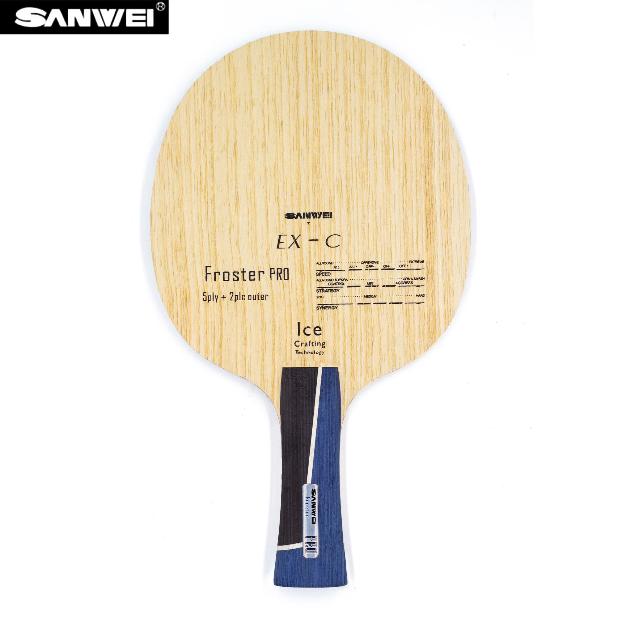 Table Tennis Usa - SANWEI ALC Hoja de tenis de