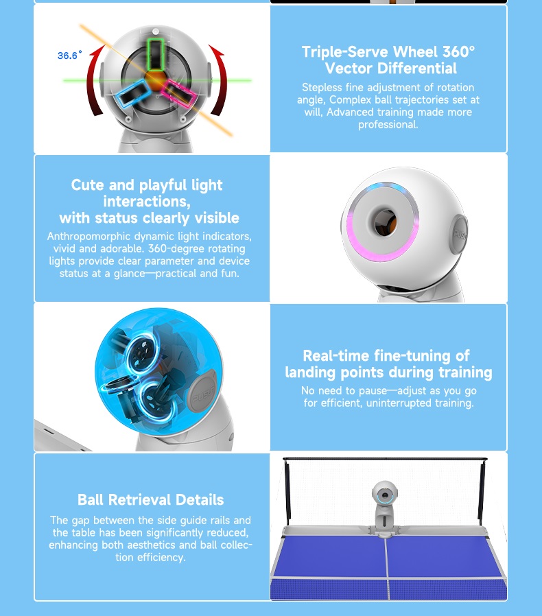 Versión Mejorada, Robot de Ten - Table Tennis Usa reseña y precio